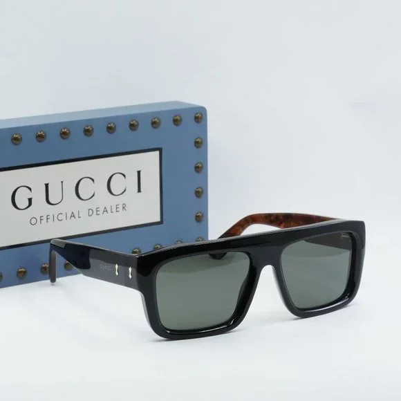 FINAL PRICE NEW GUCCI GG1461S 001 BLACK GREY SUNGLASSES - Picture 5 of 9